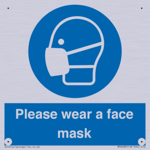 Please wear a face mask